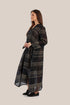 Long jellabiya dress in printed voile